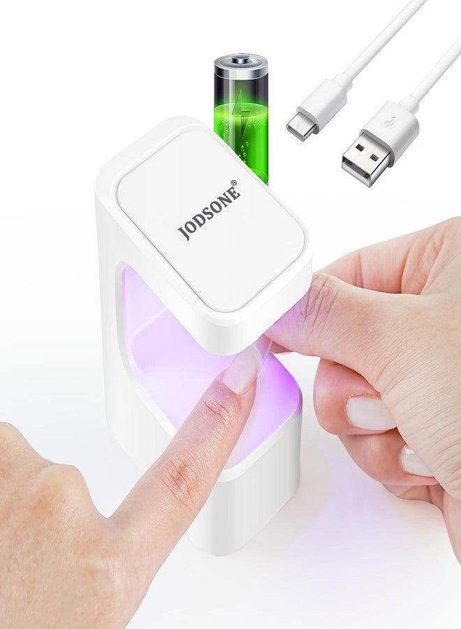 JODSONE U V Mini Nail Lamp Rechargeable with Timer Cordless Portable LED Light for Fast Curing Gel Polish - Image 1